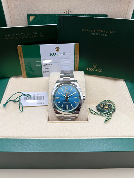 Rolex Milgauss 116400GV Z-Blue 2020 Full Set