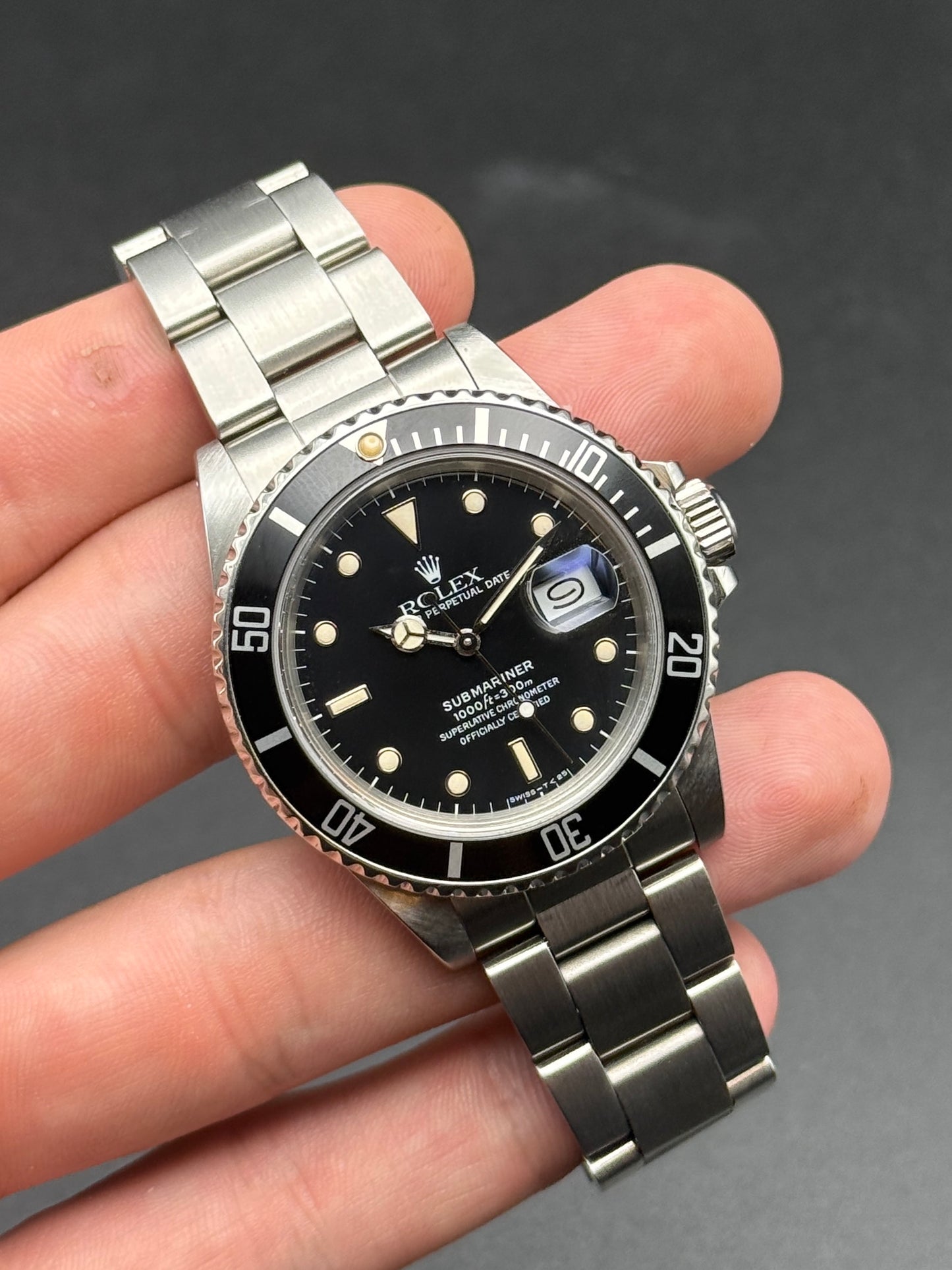 Rolex Submariner Date 168000 9.6M Serial Watch Only