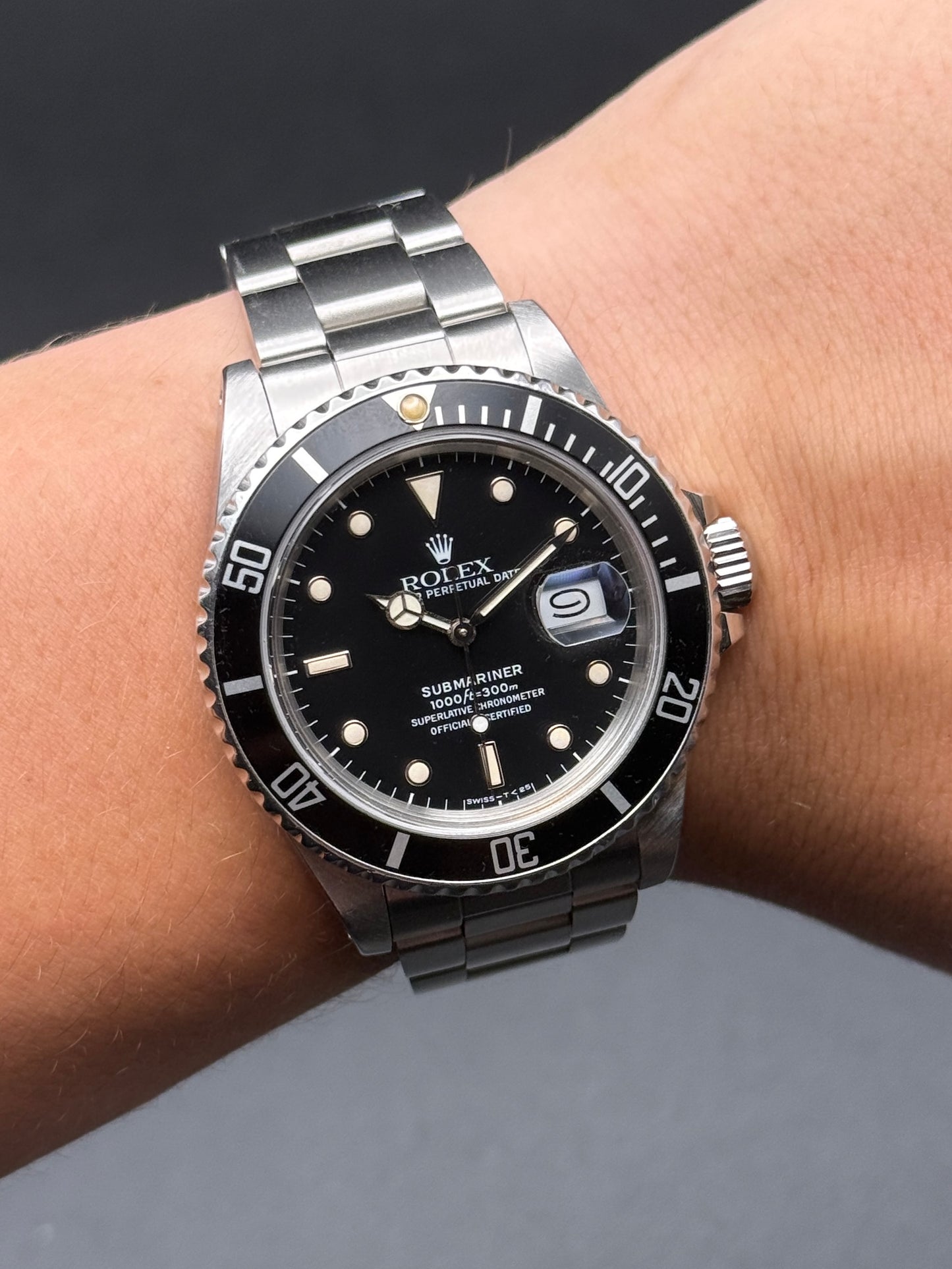 Rolex Submariner Date 168000 9.6M Serial Watch Only