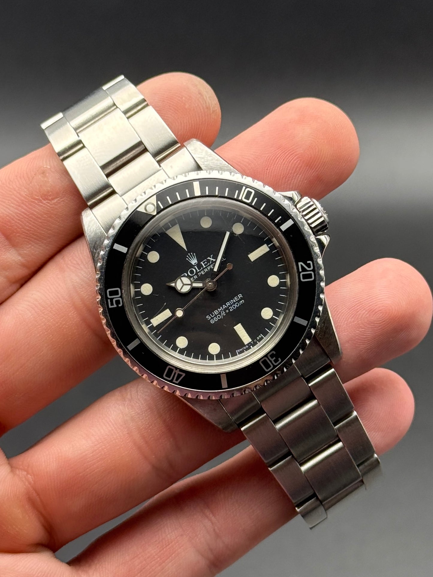 Rolex Submariner No Date 5513 8.2M Serial Watch Only