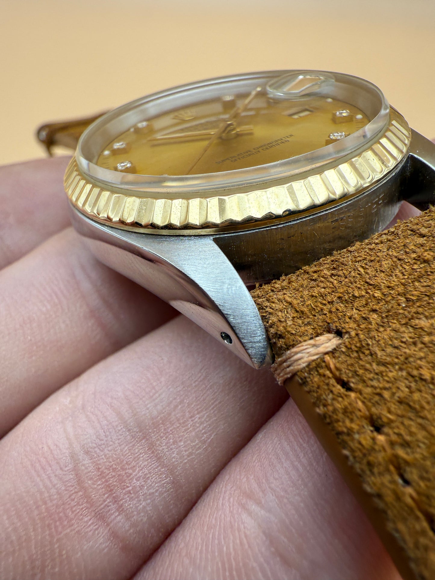 Rolex DateJust 16233 L Serial Diamond Dial Watch Only