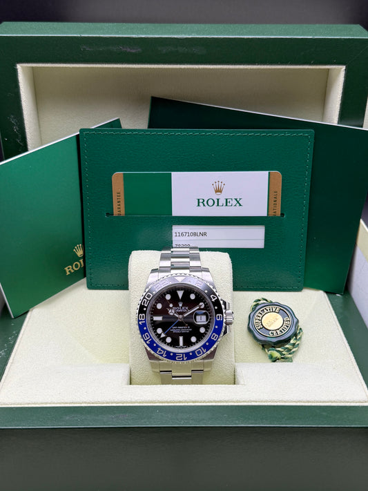 Rolex GMT Master II 116710BLNR 2014 Box and Card