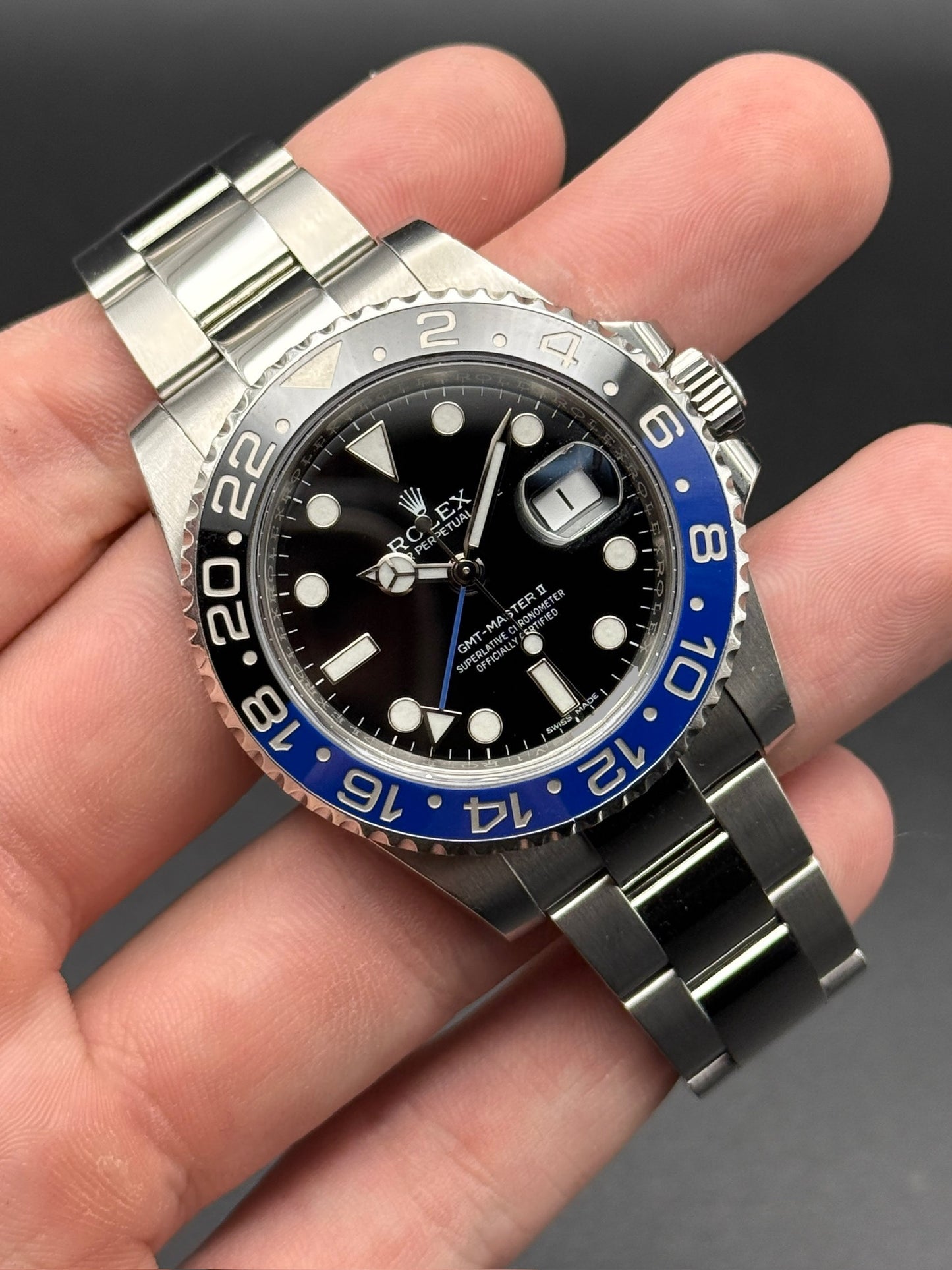 Rolex GMT Master II 116710BLNR 2014 Box and Card