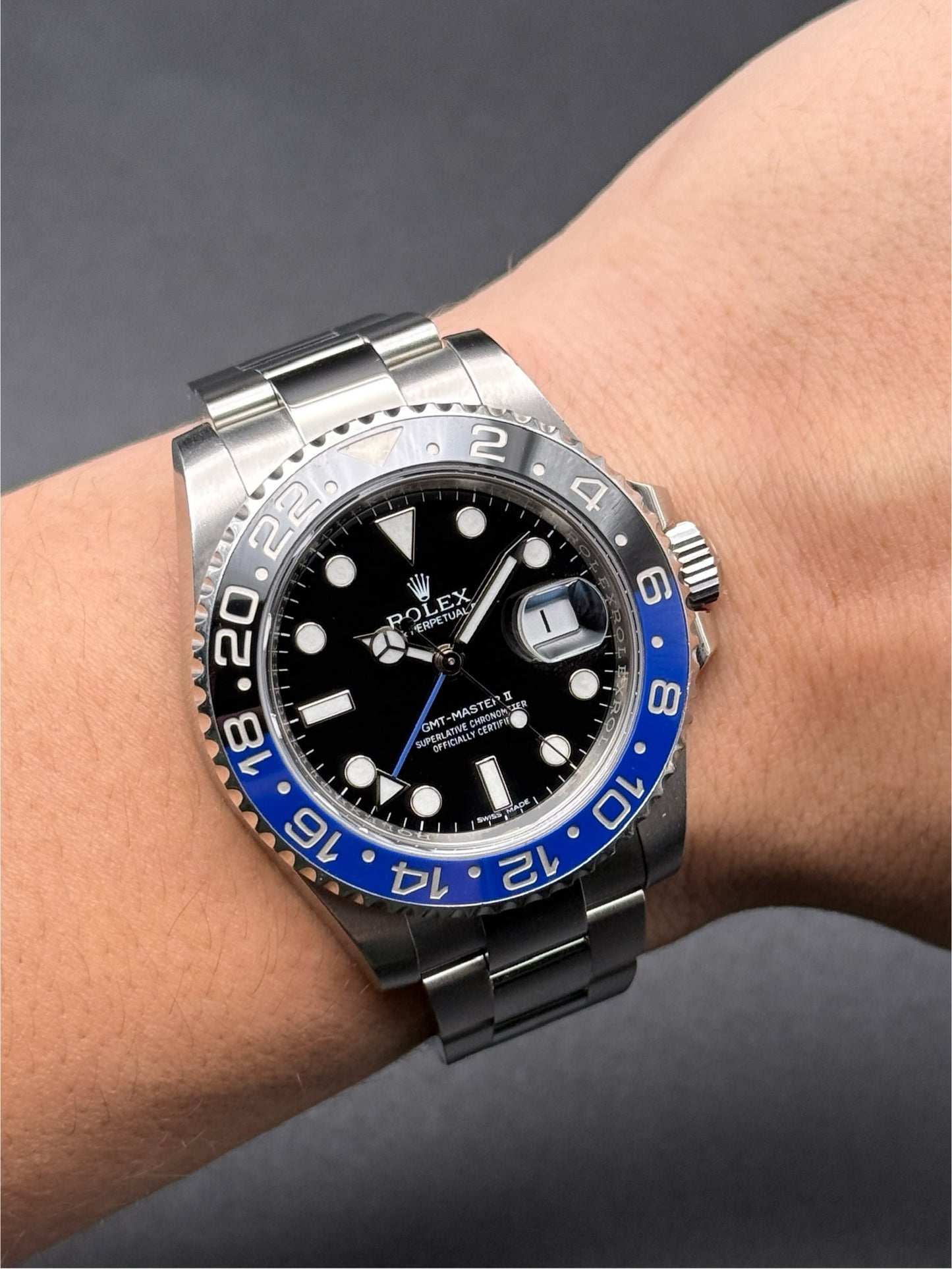 Rolex GMT Master II 116710BLNR 2014 Box and Card
