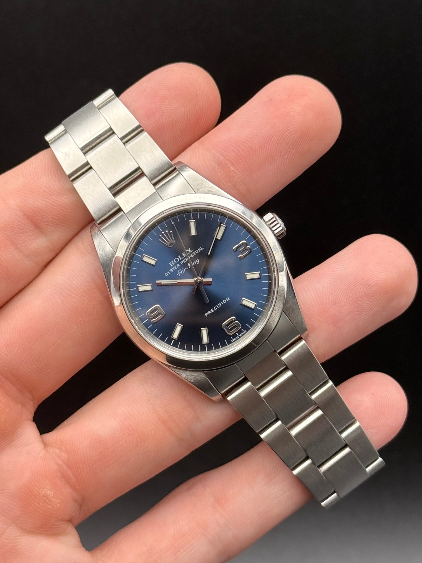 Rolex AirKing 14000 P Serial Blue 369 Watch Only