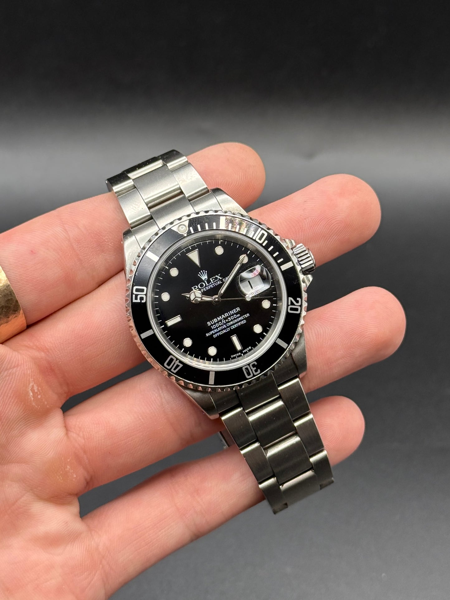 Rolex Submariner Date 16610 P Serial Box and Papers