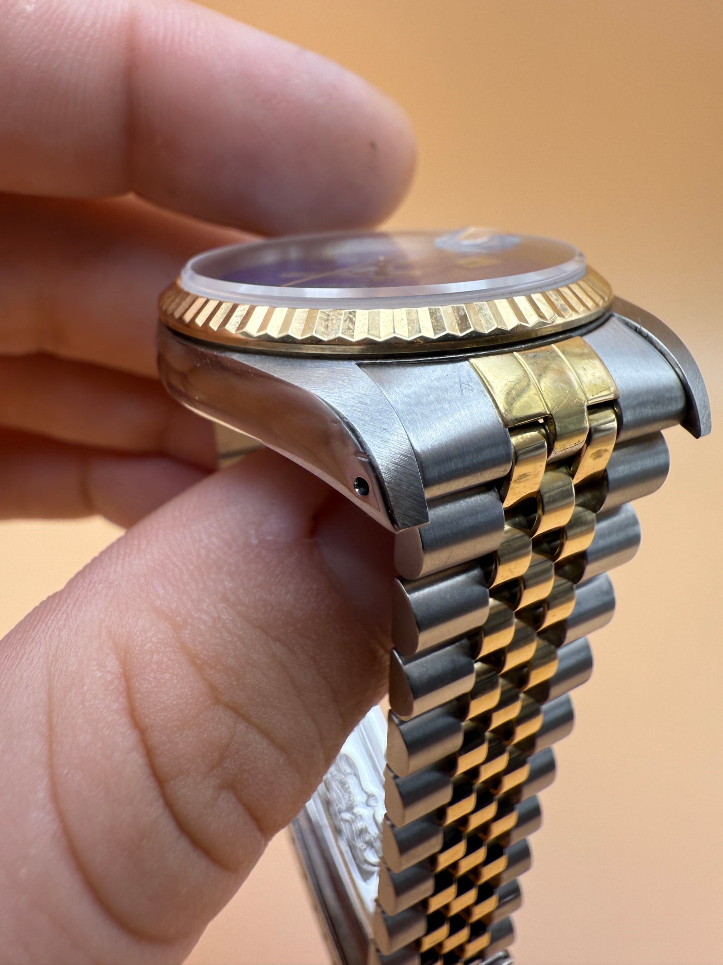 Rolex DateJust 16233 E Serial Lapis Dial Watch Only