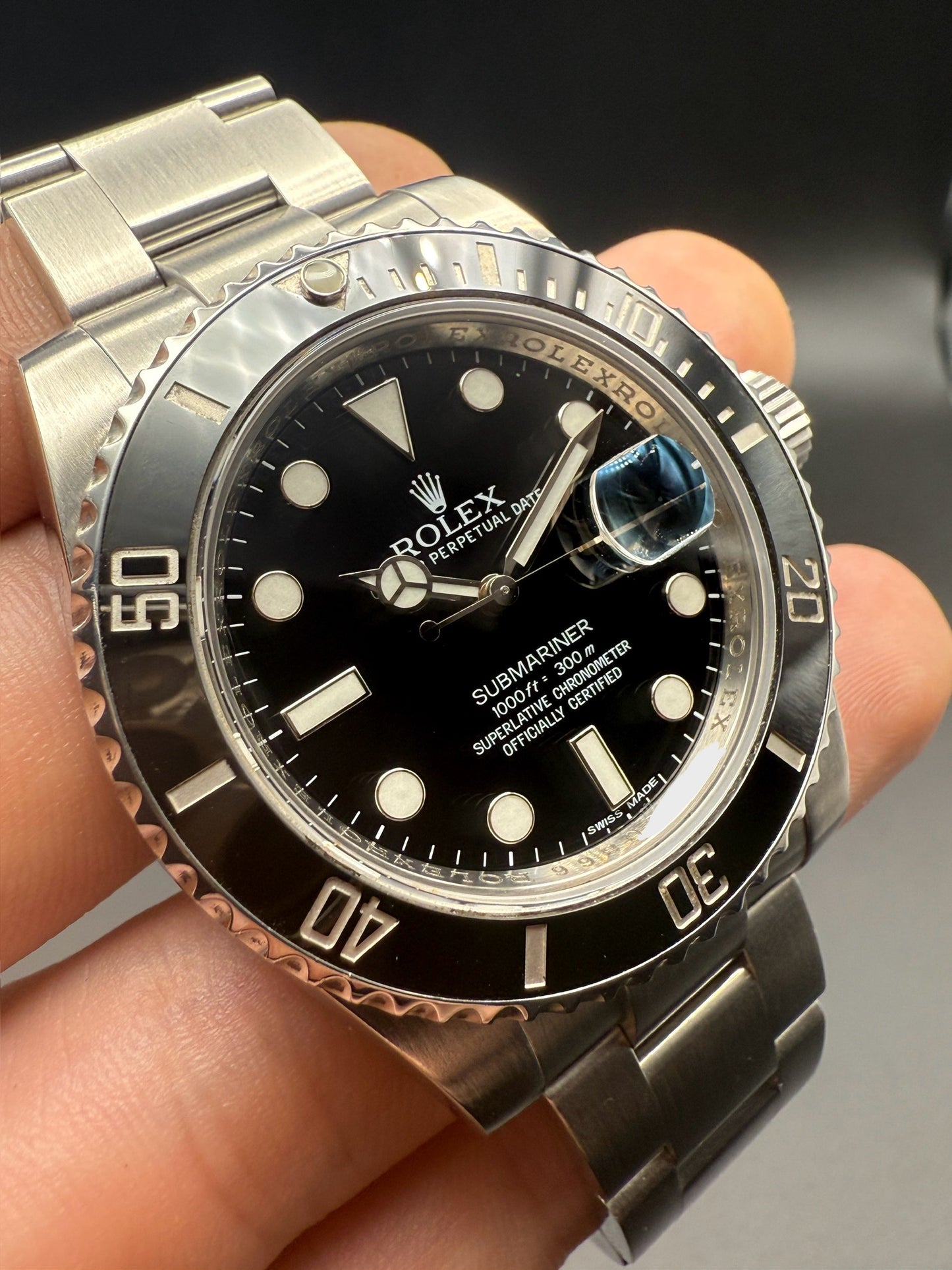 Rolex Submariner Date 116610LN 2013 Watch and Card