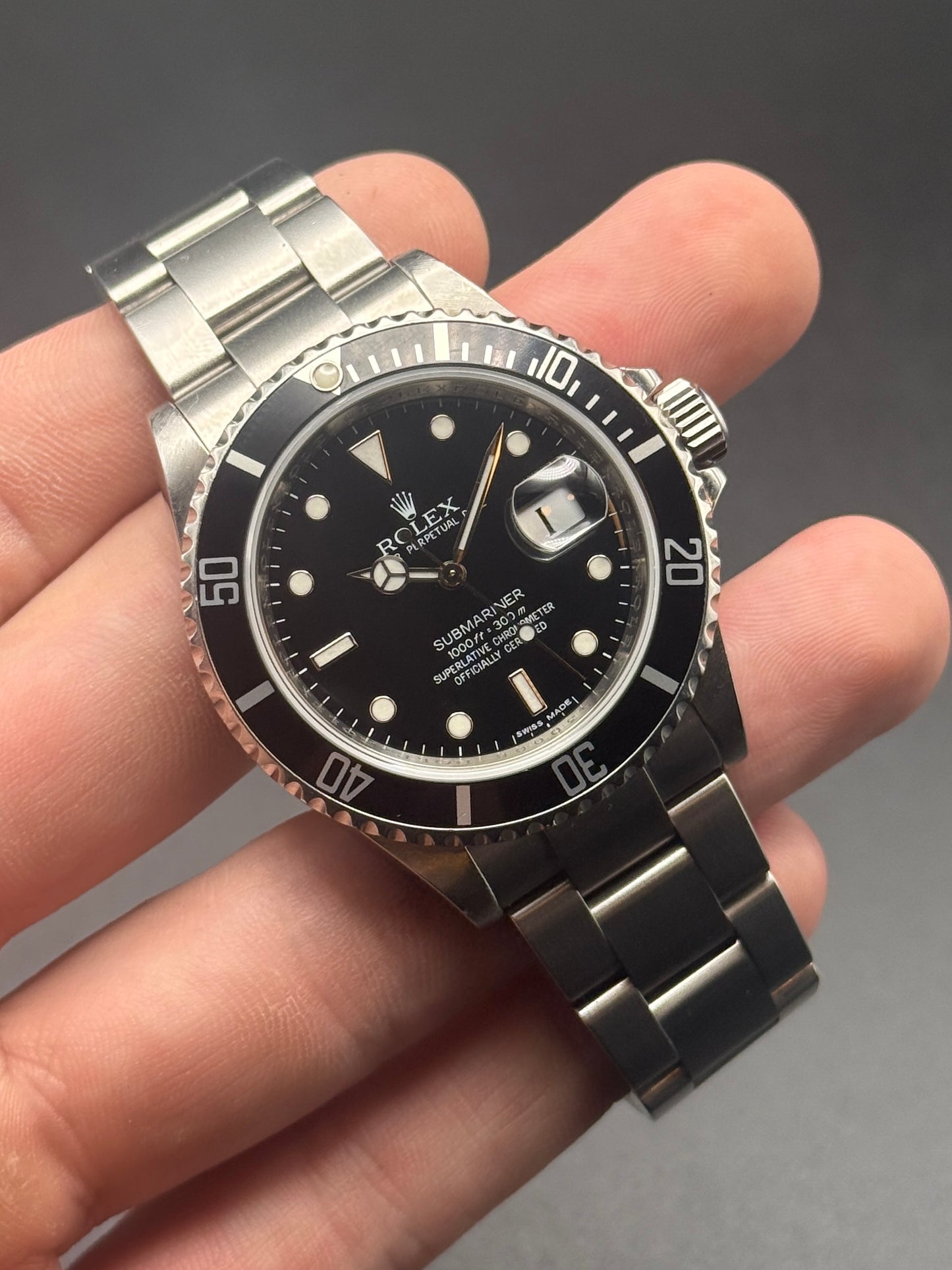 Rolex Submariner Date 16610T V Serial Serviced Watch Only