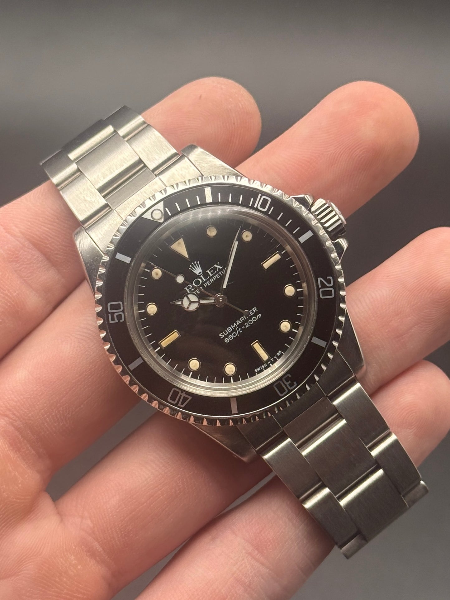 Rolex Submariner No Date 5513 L Serial Watch Only