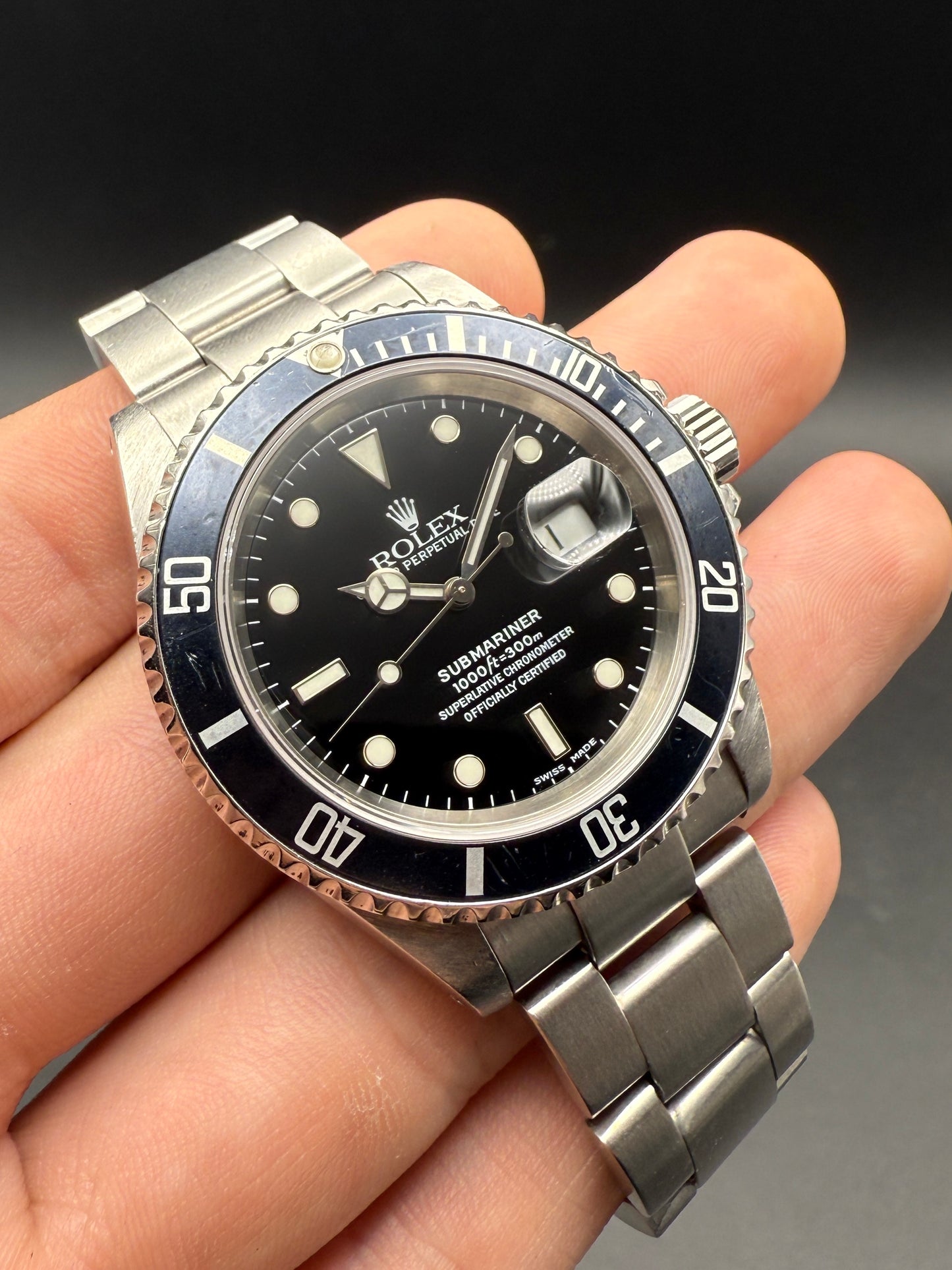 Rolex Submariner Date 16610 K Serial Watch Only