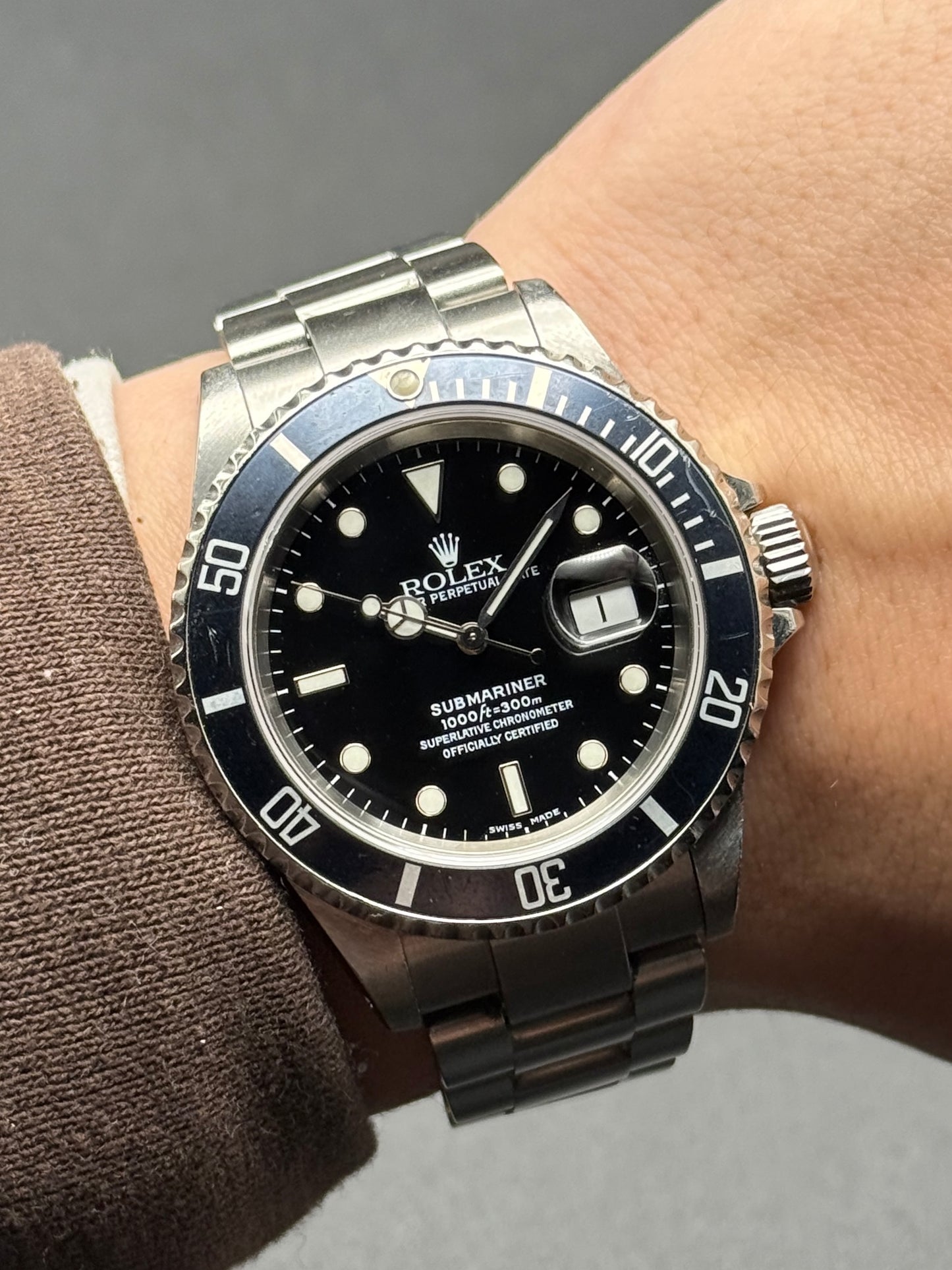 Rolex Submariner Date 16610 K Serial Watch Only