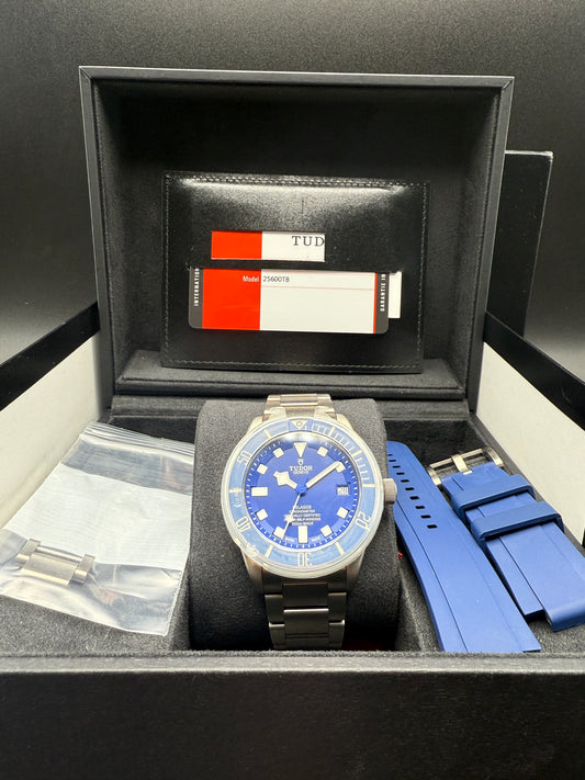 Tudor Pelagos 25600TB Blue Titanium 2019 Box and Papers