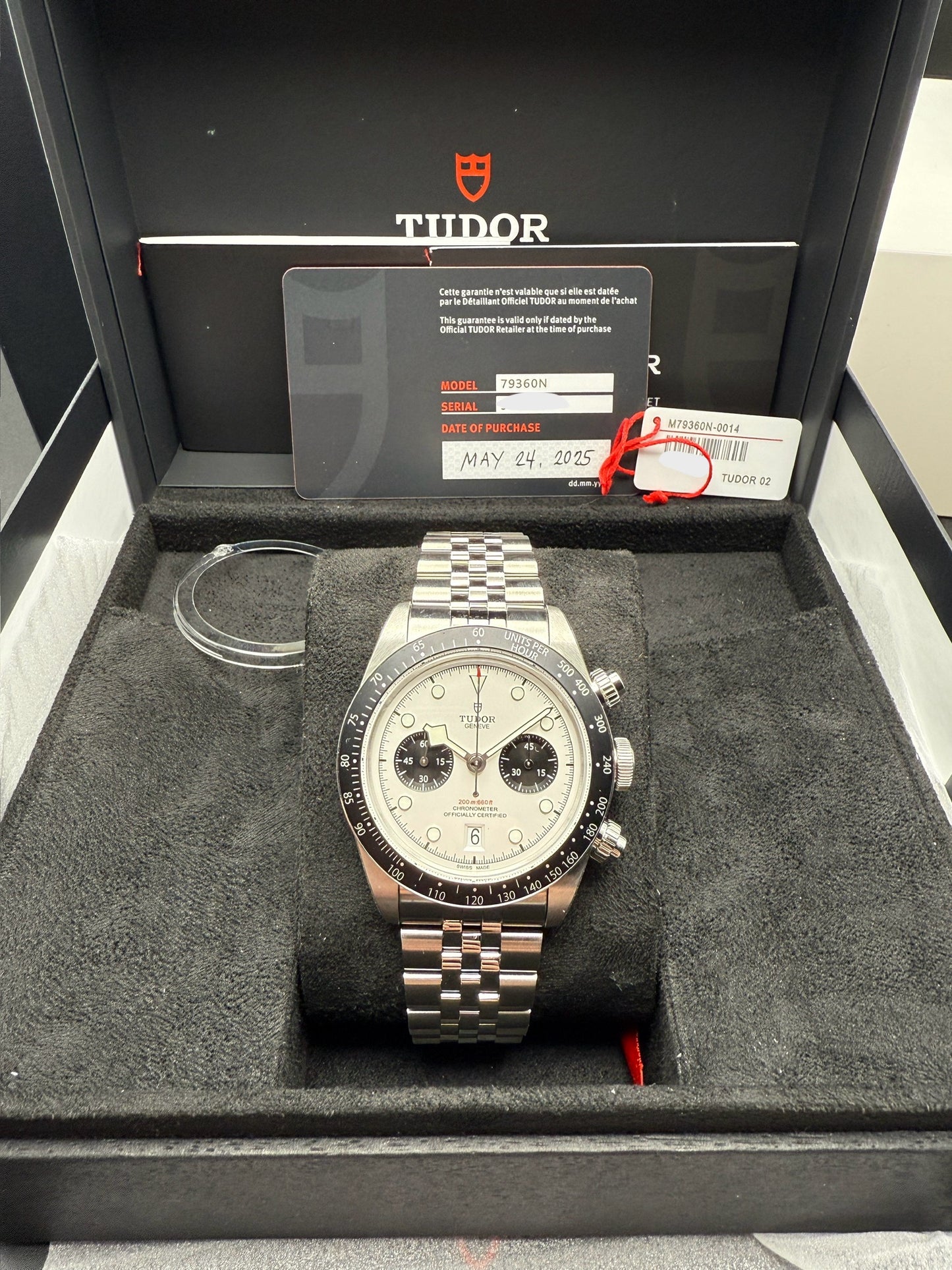 Tudor Black Bay Chrono White 2025 Stickered